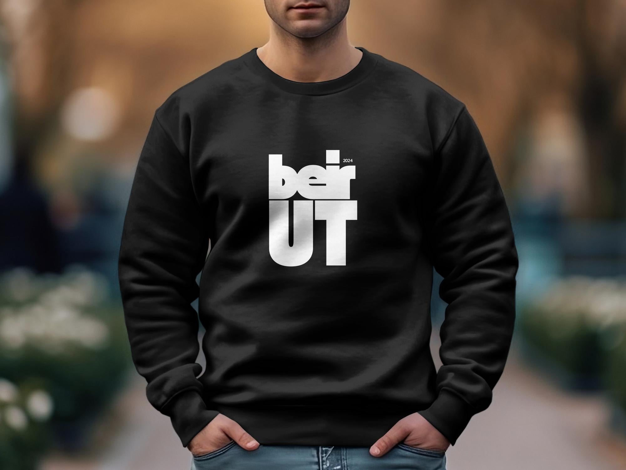 Black Beirut Crewneck Sweatshirt