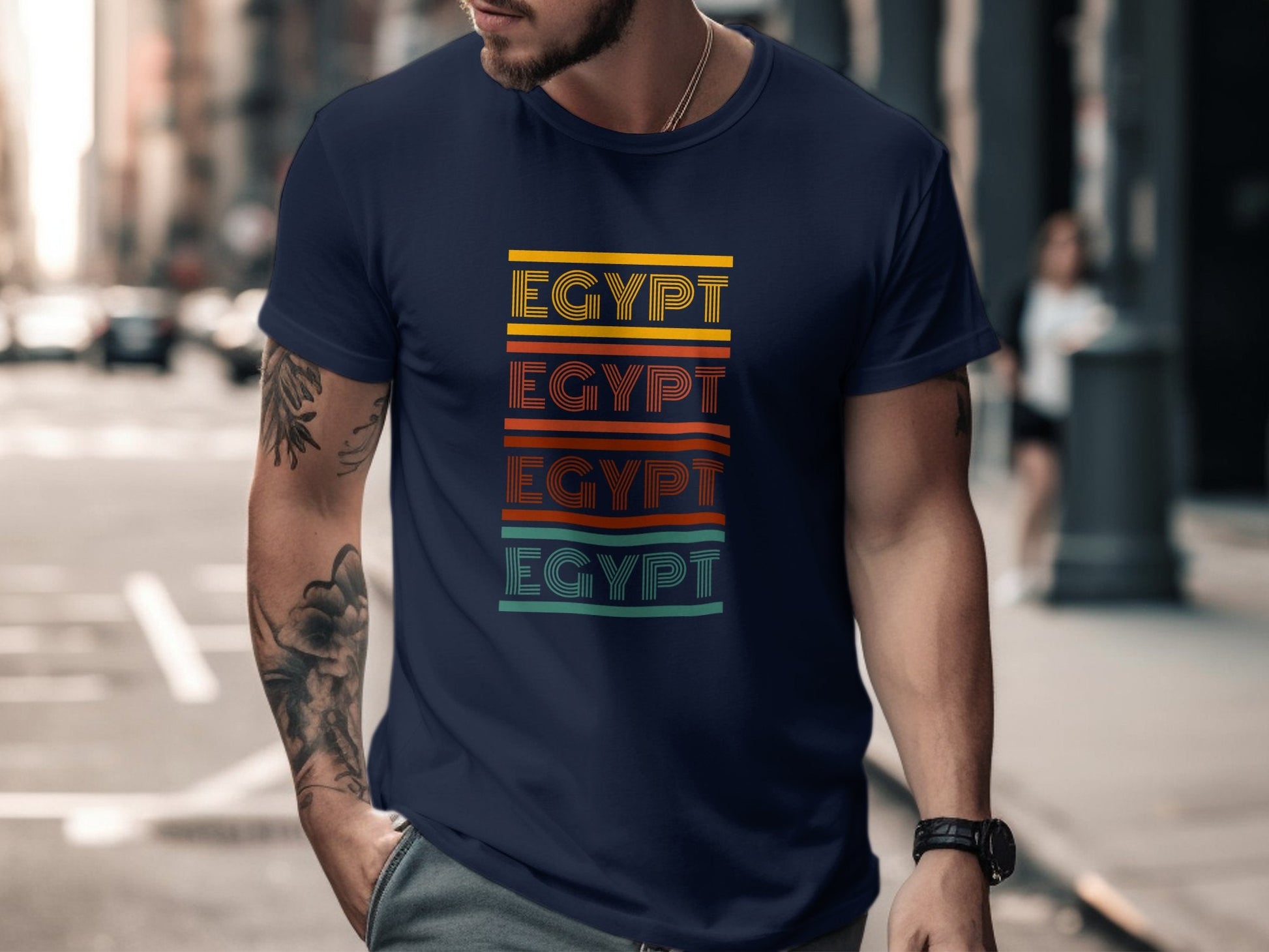 Egypt Multi Colors T-shirt - T-Shirt - Middle Shark