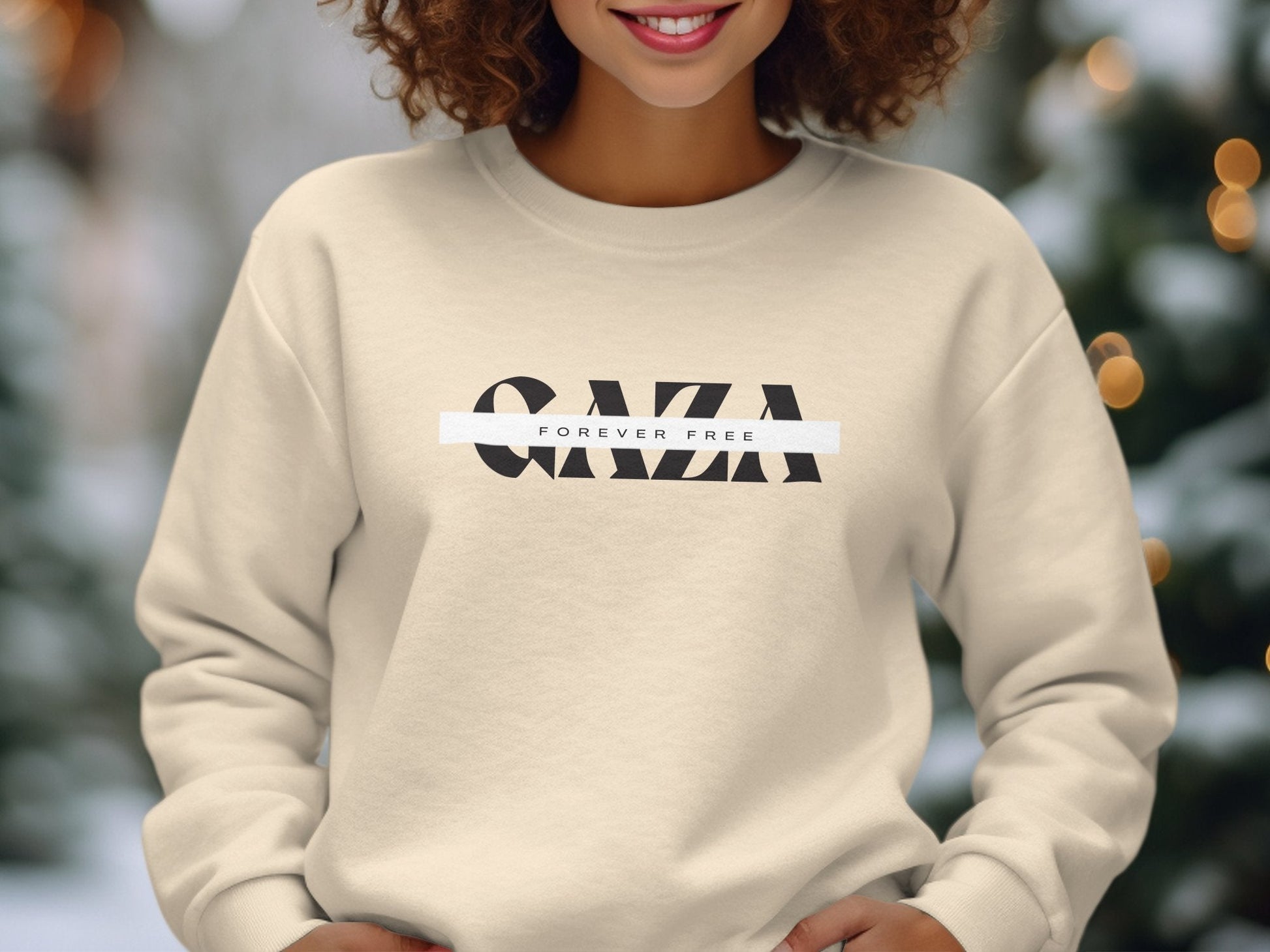 Free Gaza Crewneck Sweatshirt - Sweatshirt - Middle Shark