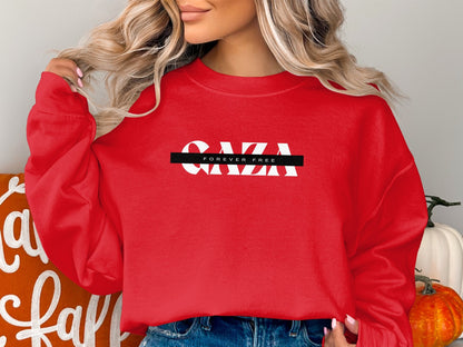 Free Gaza Crewneck Sweatshirt - Sweatshirt - Middle Shark