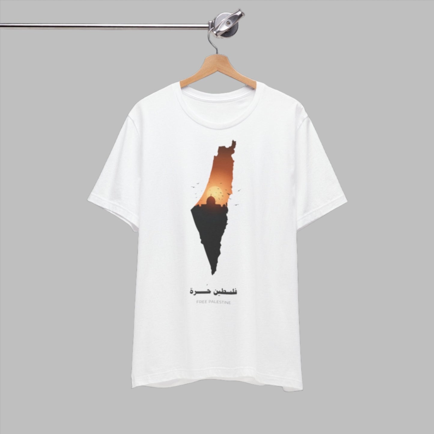 Free Palestine Sunset T-shirt - T-Shirt - Middle Shark