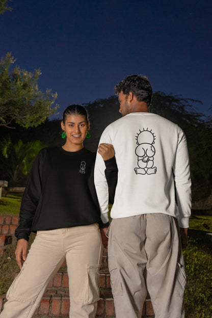 Hanthala Handala Front and Back Apparel T-shirt Sweatshirt Hoodie - Sweatshirt - Middle Shark