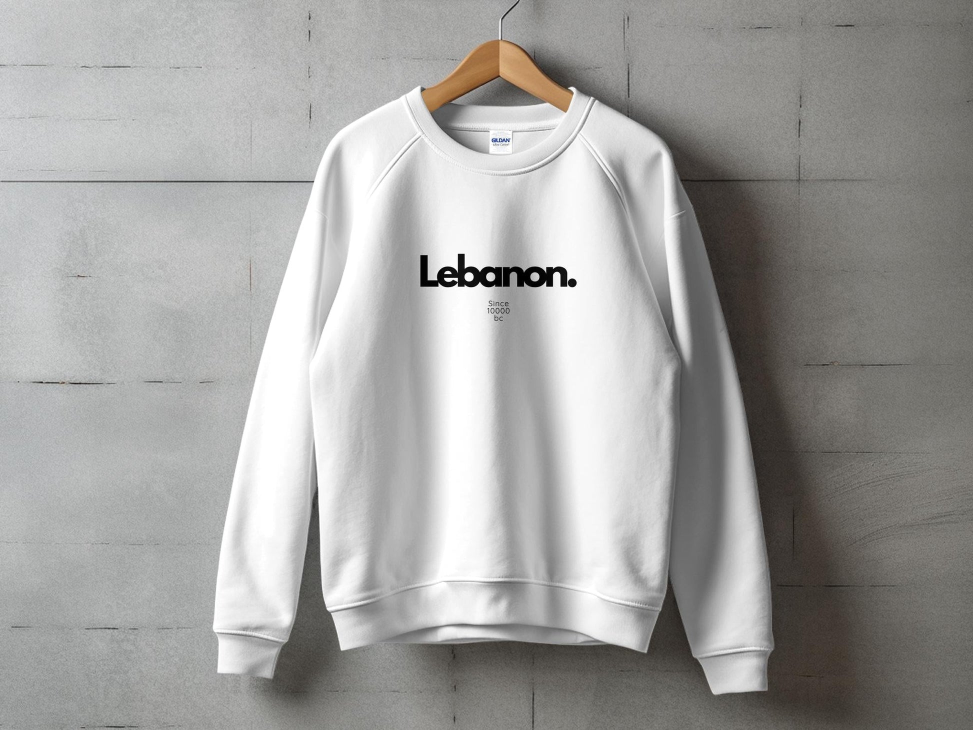 Lebanon Classic 10000BC Crewneck Sweatshirt - Sweatshirt - Middle Shark