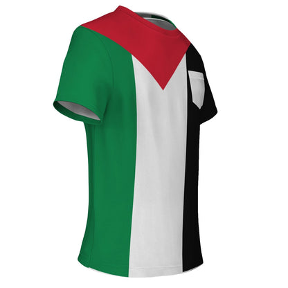 Palestine Flag All Over Print Pocket T - shirt - Pocket T - shirt - AOP - Middle Shark