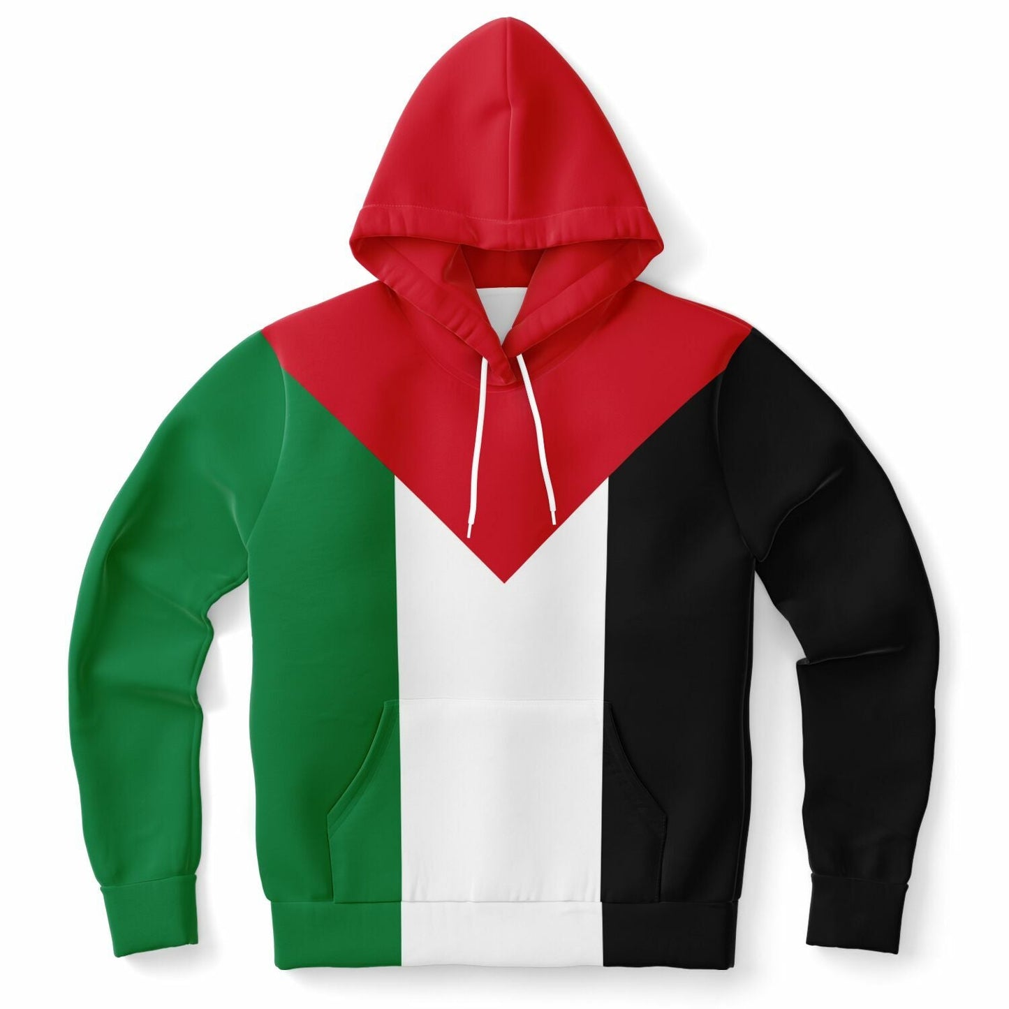 Palestine Flag Athletic Hoodie - Athletic Hoodie - AOP - Middle Shark