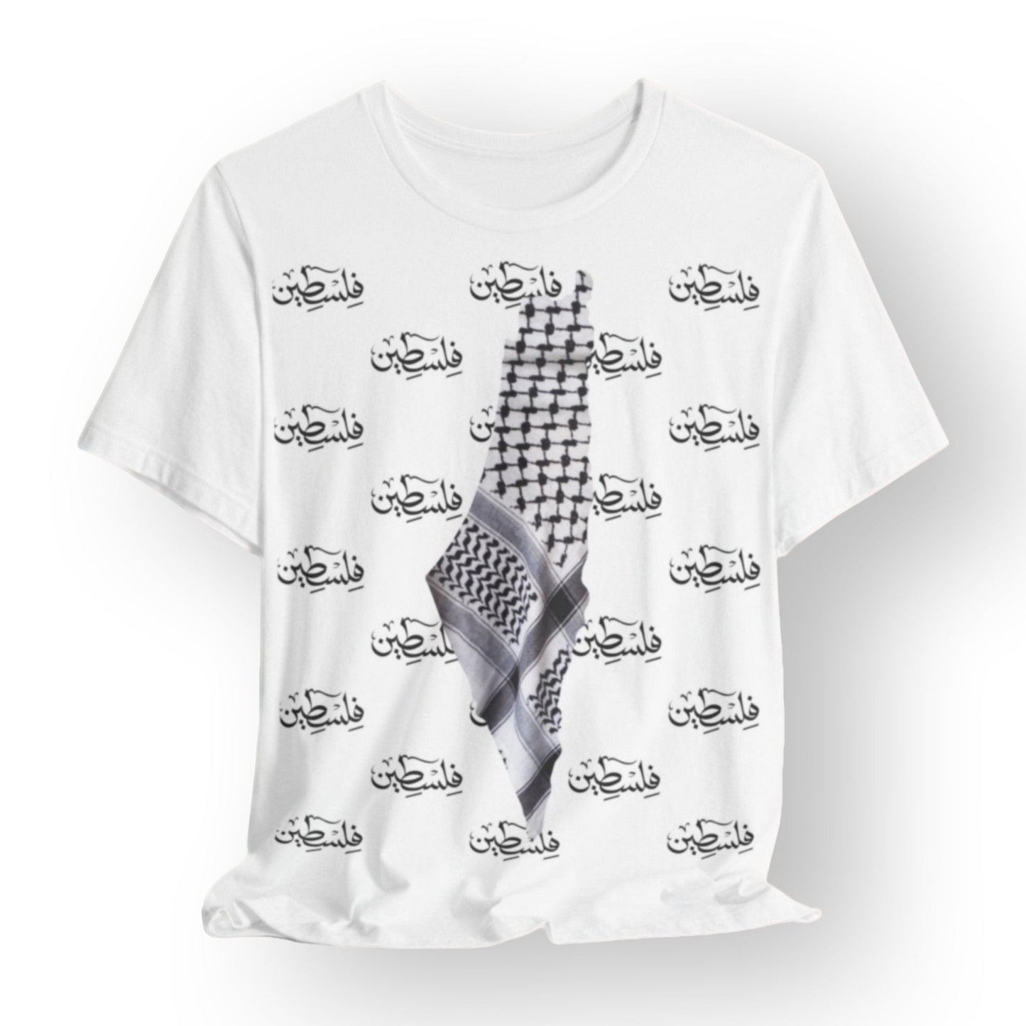 Palestine Keffiyeh Pattern T - shirt - T - Shirt - Middle Shark