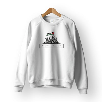 Palestine Patria o Muerte Crewneck Sweatshirt - Sweatshirt - Middle Shark