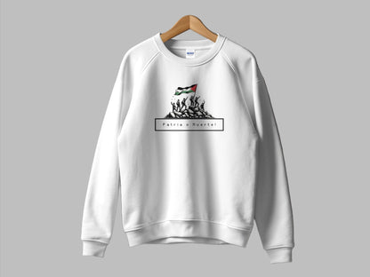 Palestine Patria o Muerte Crewneck Sweatshirt - Sweatshirt - Middle Shark