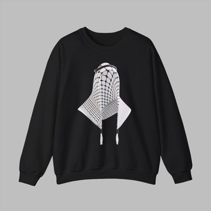 Palestine Scarf Apparel Collection - Sweatshirt, Hoodie & T-shirt - Sweatshirt - Middle Shark