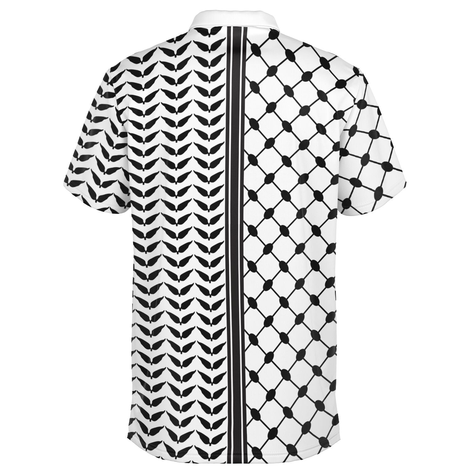 Palestinian Keffiyeh Polo Shirt - Polo Shirt - AOP - Middle Shark