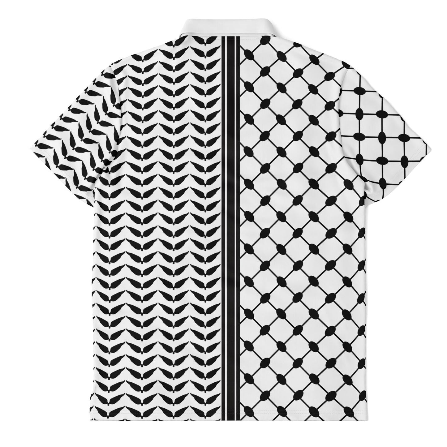 Palestinian Keffiyeh Polo Shirt - Polo Shirt - AOP - Middle Shark