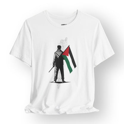 Proud Palestinian with Flag Unisex T - shirt - T - Shirt - Middle Shark