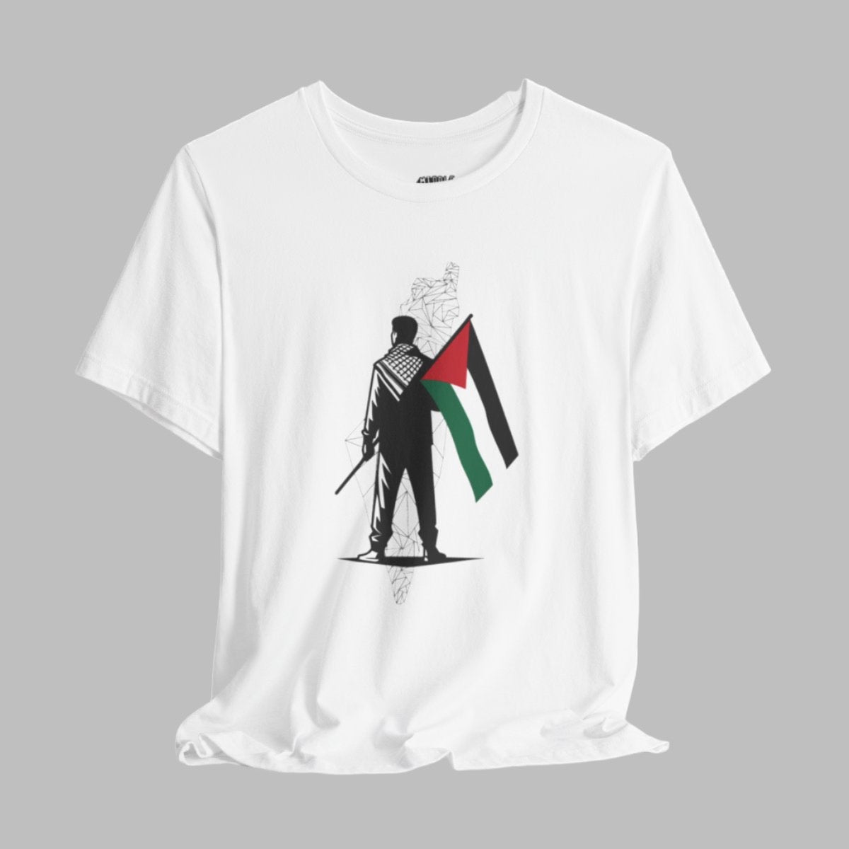 Proud Palestinian with Flag Unisex T - shirt - T - Shirt - Middle Shark