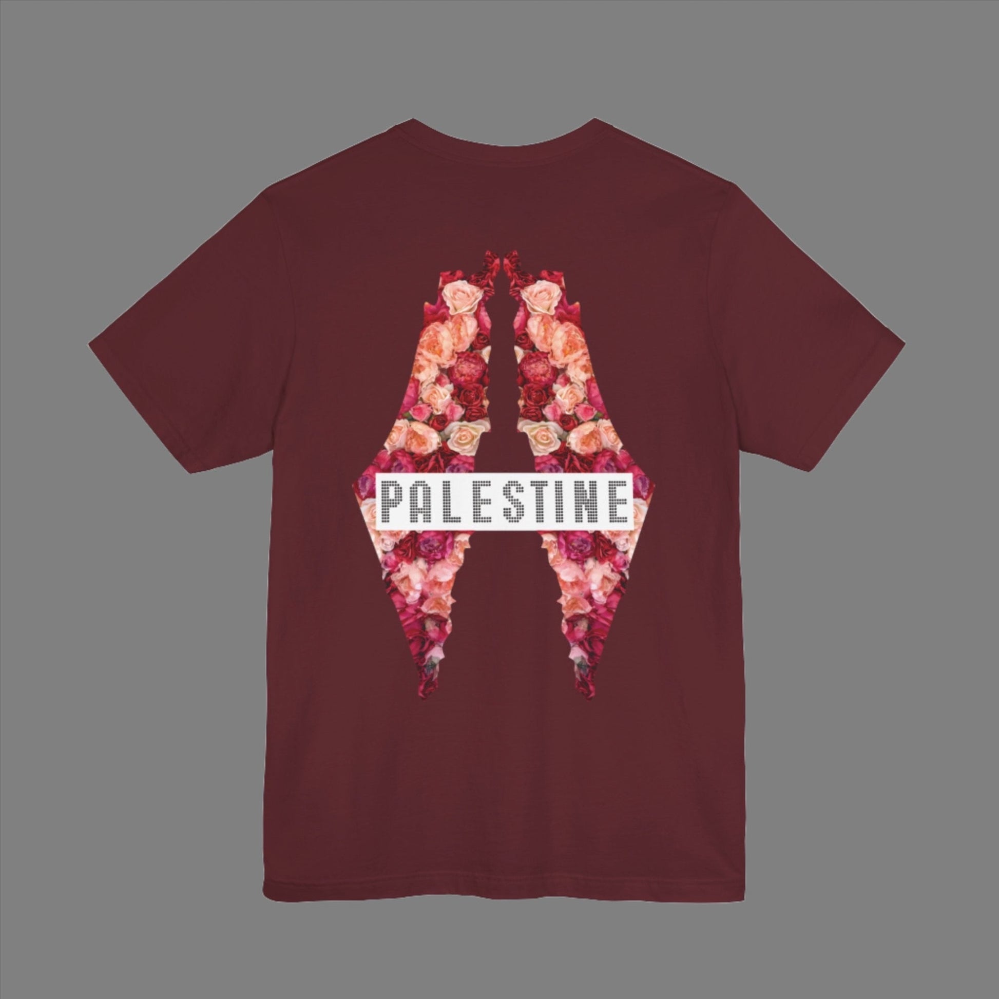 Wings of Freedom Palestine Flowers T-shirt - T-Shirt - Middle Shark