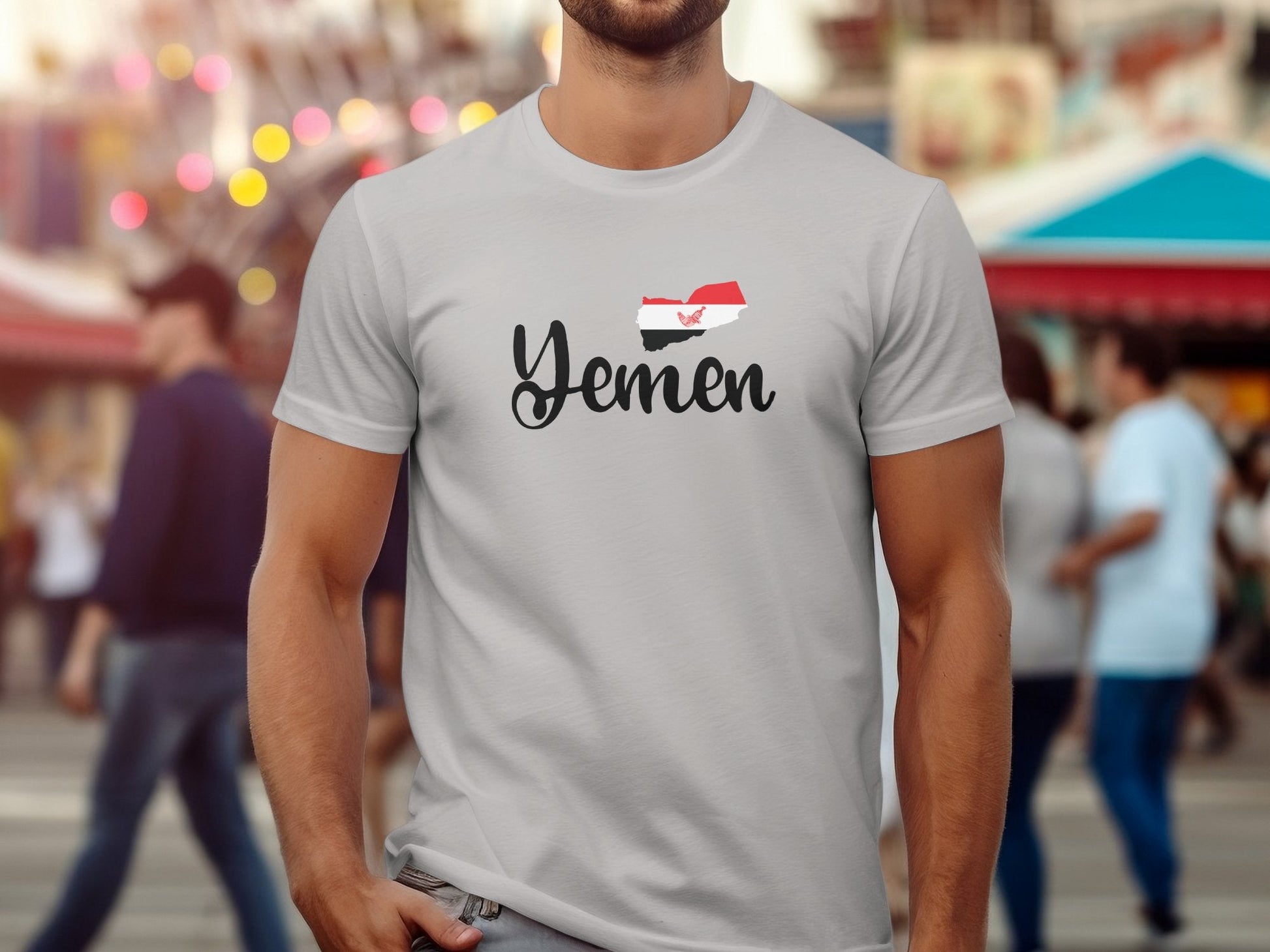 Yemen Map Tshirt - T-Shirt - Middle Shark